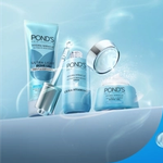 Pond’s skincare range with messaging on AI transforming beauty and wellbeing innovation.