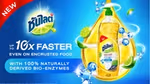 yellow and blue Ad for a Sunlight washing up liquid