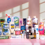 A display of some of Unilever’s billion euro Power Brands.