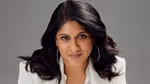 Priya Nair, CEO & Managing Director, Hindustan Unilever Limited. She has long dark wavy hair, is wearing a white suit and large hooped earrings.