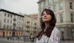 Martyna Kaczmarek looking thoughtful on St Saviour’s Square, Poland