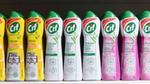 A selection of Cif Cream products on a supermarket shelf.
